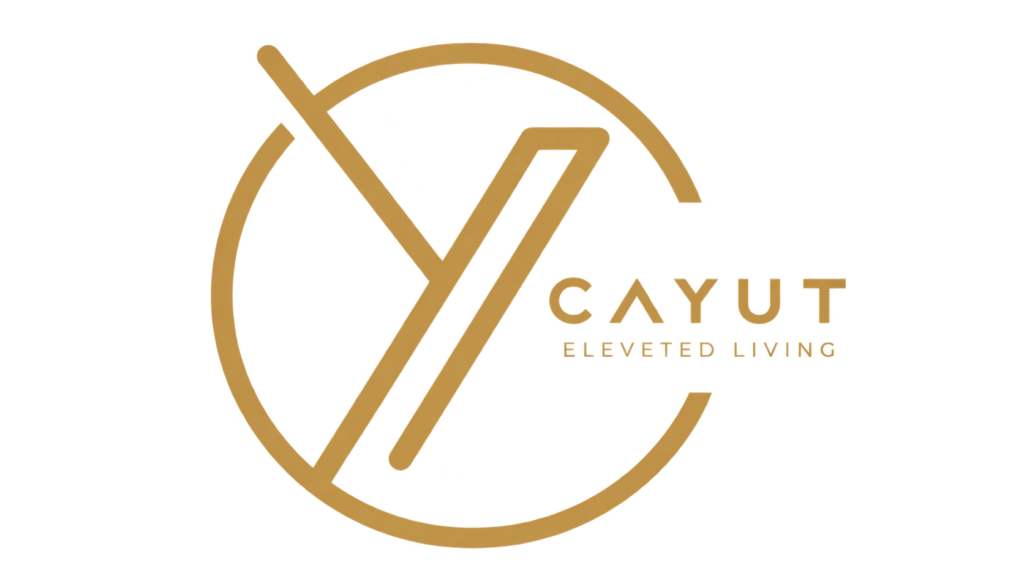 gold cayut monogram logo
